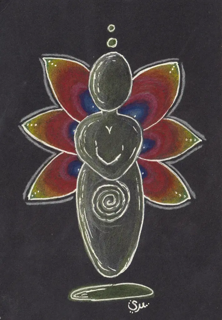 Kunst-Druck "Urgöttin"